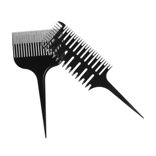 VINTORKY 2-Teiliges Set Kamm Punktionsmodell Werkzeugstempel machen Blumenladen liefert Halterung Lipgloss Haartrennwerkzeug Kämme für das Haarstyling von Frauen Plastik Black von VINTORKY