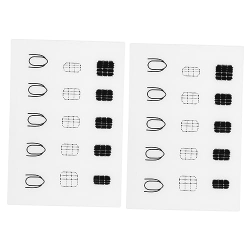 VINTORKY 2 x Nagelmal-Pads, Handauflage, Maniküre-Kissen, Armauflage, Kissen für Nägel, DIY-Nagelkunst-Stempelmatten, Nagelkunst-Matte, weißes Handkissen, Arbeitsdruck von VINTORKY