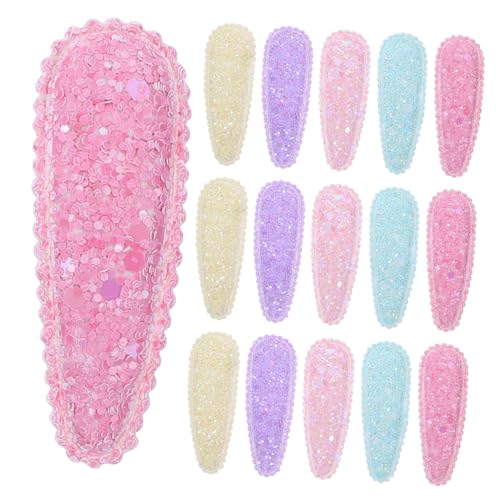 VINTORKY 20 Stck Teiliges Bunte Wasserfall haarspangen für Mädchen Süße Regenbogen haarklammern Glitzereffekt Sichere für Zartes Haar und Festes Styling von VINTORKY