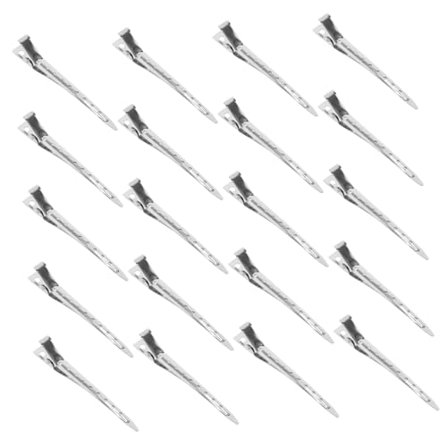 VINTORKY 20 Stück Friseur Entenschnabel Clips Krokodilklemmen Haarstyling Clip für Damen Geeignet für Friseur Haarschnitt Haarfarbe mit Lochdesign für Haaraccessoires von VINTORKY