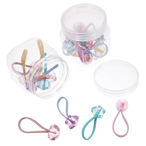 VINTORKY 20stücke Haarschmuck Für Mädchen Kreative Haargummis Zarte Haarringe Junge Mädchen Haarseil Zubehör Klassische Frisur Accessoires Elastische Haar Krawatten von VINTORKY