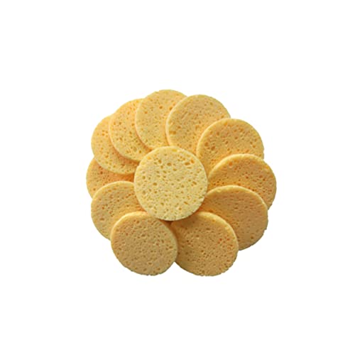 VINTORKY 20stücke Hautfreundliche Wattepads Make-up-entferner-pads Runde Kosmetikschwämme Für Gesichtsreinigung Und Make-up-entfernung Komprimiertes Baumwollkissen Hautfarbe von VINTORKY