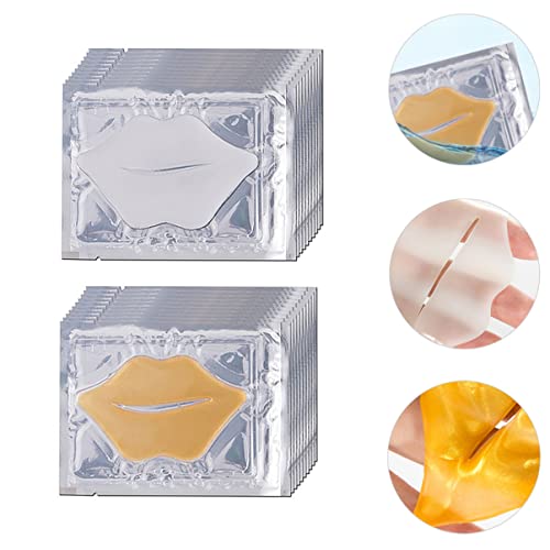 VINTORKY 20stücke Kollagen-lippenmaske Feuchtigkeitsspendende Lippenpads Für Frauen Und Mädchen Kollagen-lippenpads Mit Peeling-wirkung von VINTORKY