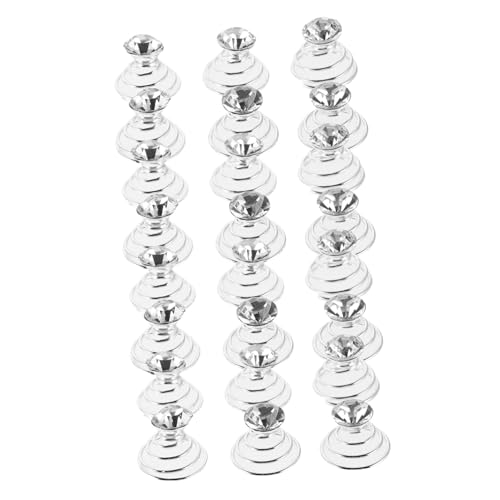 VINTORKY 24stücke Silberne Spiral-haarnadeln Mit Strasssteinen Haarspangen Für Hochzeit Brautschmuck Metall-haar-twists Für Frauen Elegant Für Besondere Anlässe von VINTORKY