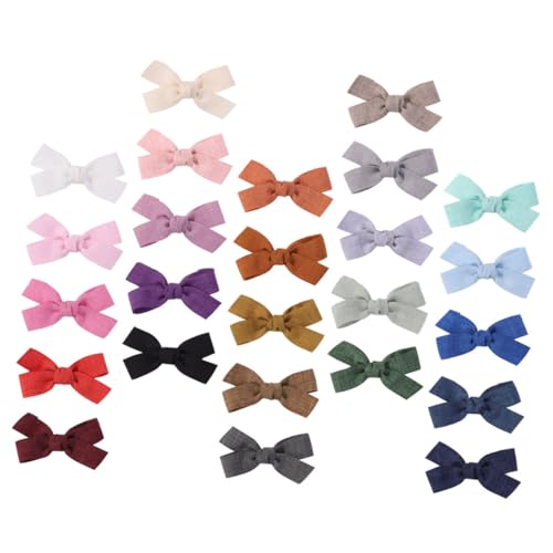 VINTORKY 25 Stück Teiliges Mädchen Haarspangen mit Schleifen Niedliche Haarklammern für Kleine Mädchen für Festlichkeiten und Rollenspiele Langlebig und Farbenfroh von VINTORKY