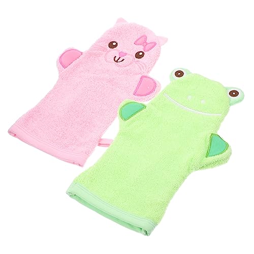 VINTORKY 2St Badehandschuhe tierhandschuhe exfoliating glove kinder duschhandschuhe Cartoon-Duschhandschuh Baby-Fäustlinge kinder reinigungshandschuhe Kompakter Peeling-Fäustling von VINTORKY