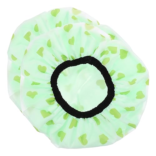 VINTORKY 2 Stücke Duschhaube für Damen Große Haartrockenhaube Verstellbar Satinbeschichtet Wiederverwendbar für Langes Haar für Dusche und Küche von VINTORKY