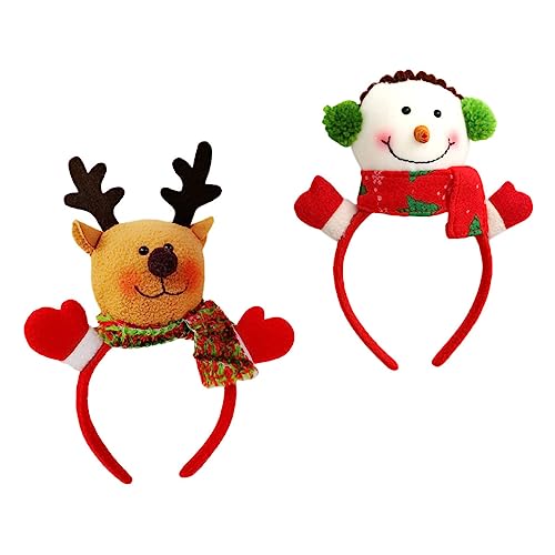 VINTORKY Jungen Und Mädchen Stirnband Weihnachten Santa Schneemann Haar Band Ornament Für Decor von VINTORKY