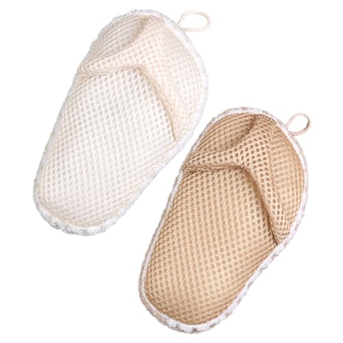 VINTORKY 2stücke Peeling-badetuch Mit Duschtuch Peeling-körperpeeling Und Hautpeeling Duschtuch Aus Peeling-luffa Badezimmer-duschpeeling Peeling-handtücher Für Körper Wäscher von VINTORKY