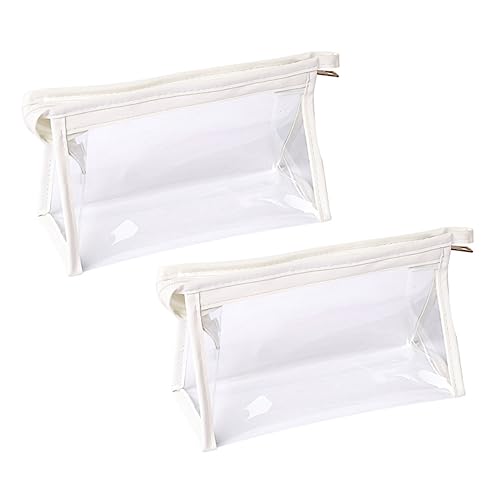 VINTORKY 2stücke Transparente Kosmetiktasche Aus Tragbare Stifttasche Praktische Aufbewahrungstasche Kompakte Für Handtaschen Und Rucksäcke Hilft Organisation Von Schreibwaren Und von VINTORKY