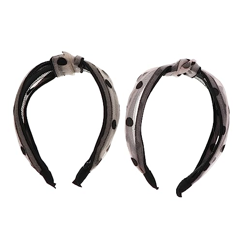 VINTORKY 2stücke Breites Stirnband Mit Kreuzknoten Kopfschmuck Damen Haarschmuck Breites Haarband Knoten Stirnband Haar Zubehör von VINTORKY