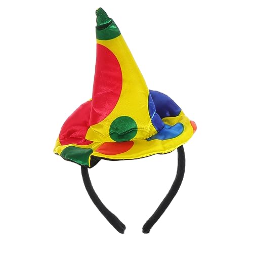 VINTORKY 2er Set Clown Haarreifen Mit Hüten Lustige Kostümaccessoires Für Fasching Karneval Und Mottopartys Kreative Clown Kopfbedeckung Für Festivals Und Feiern von VINTORKY