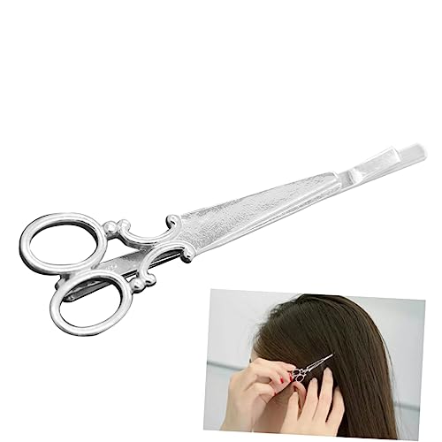 VINTORKY 2er Set Haarklammern Scherenform üße Haarspangen Für Damen Und ädchen Silberne Haaraccessoires Für Jeden Anlass Ideal Für Party Und Alltag von VINTORKY