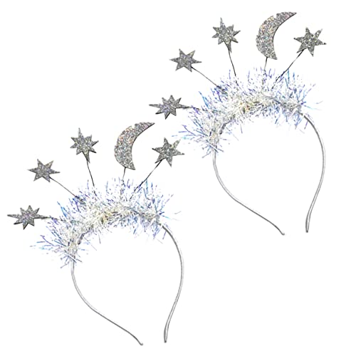VINTORKY 2-teiliges Set Mit Stern- Und Mond-stirnband Neujahrs-stirnbänder Für Frauen Weihnachtsdekor Haarband VINTORKY 2-teiliges Set Mit Stern- Und Mond-stirnband Neujahrs-stirnbänder Für Frauen Weihnachtsdekor Haarband von VINTORKY