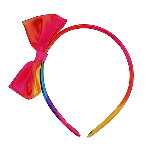 VINTORKY 2er Set ädchen Haarbänder Regenbogen Satin Mit Passendem Schleifen Haarreifen Haarschmuck Für Farbenfrohe Haaraccessoires Für Kleine Prinzessinnen von VINTORKY