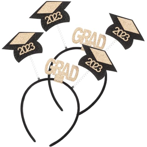 VINTORKY Bezauberndes Stirnband in Form Einer Abschlusskappe Haarreif Mehrfarbig Dekoratives Haarband für Abschlussfeiern und Partys von VINTORKY