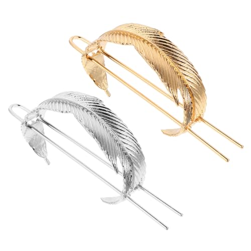 VINTORKY 2stücke Blattform Haarclips Haarspangen Haarschmuck Für Frauen Mädchen Haarstyling Zubehör Clip Haaraccessoires von VINTORKY