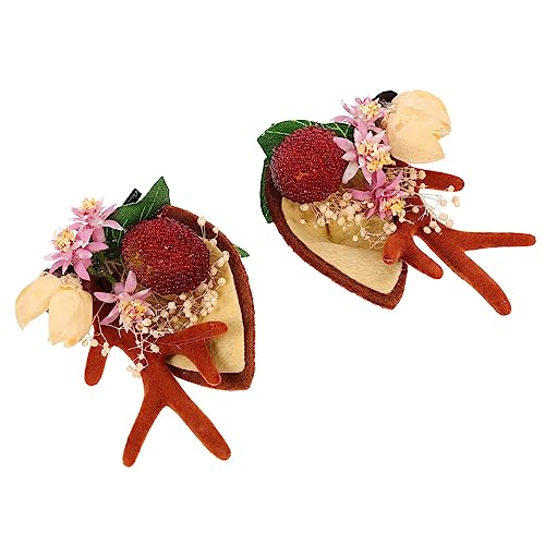 VINTORKY Elegante Haarspangen Mit Hirschohren Für Frauen Jungen Und Mädchen Baby Mädchen Festival Haardekoration Cosplay von VINTORKY