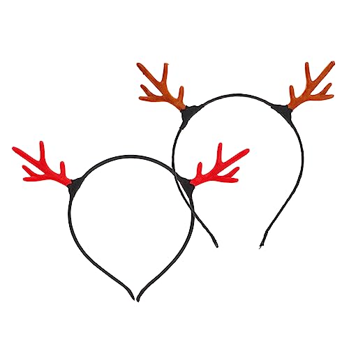 VINTORKY 2pcs Rentier Geweih Haar Hoops Weihnachten Weihnachten Haar Zubehör Party Haarband von VINTORKY