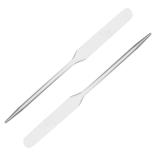 VINTORKY 2stücke Edelstahlspatel Mit Langem Griff Für Make-up Kosmetik-plattenspatel Zum Mischen Von Foundation Lidschatten Und Lippenfarbe von VINTORKY
