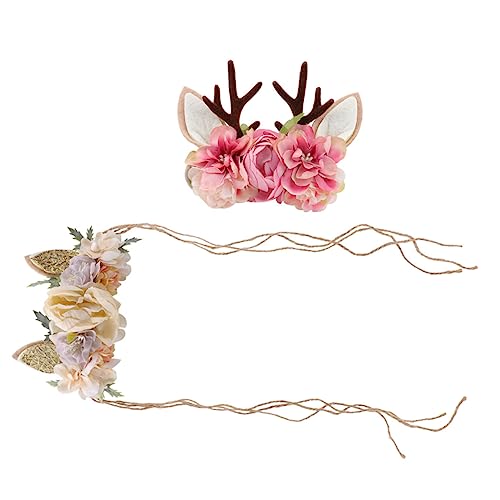VINTORKY 2stücke Festliche Stirnbänder Haar Ornamente Dekorative Party Requisiten Ziegens Und Katzenohren Design Junge Mädchen Stirnbänder Für Silvesterparty Und Andere Anlässe von VINTORKY