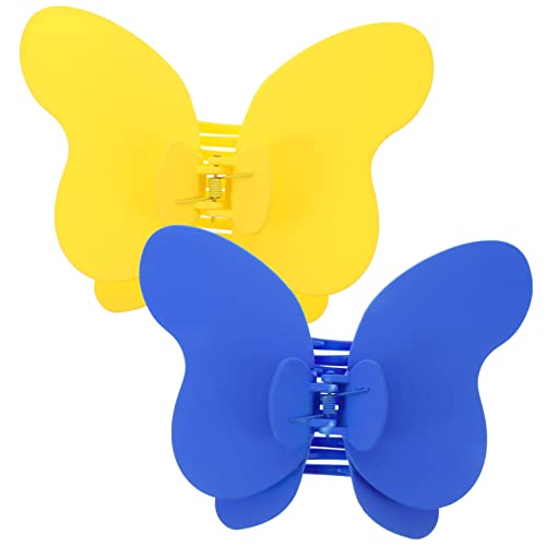 VINTORKY 2stücke Schmetterlings-haarklammern Große Haarklammern Haarschmuck Für Frauen Und Mädchen Schmetterlings-haarspangen Haarspangen Dünnes Haar Haar-accessoires von VINTORKY