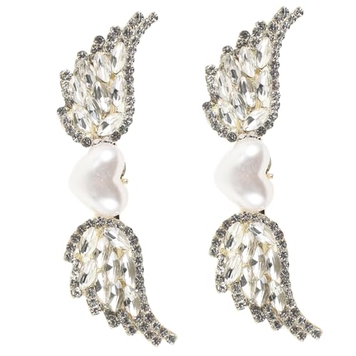 VINTORKY 2stücke Perlen-herz-haarklammer Mit Kristallen Und Engel-flügeln Eleganter Haarschmuck Für Damen Für Hochzeiten Und Besondere Anlässe VINTORKY 2stücke Perlen-herz-haarklammer Mit Kristallen Und Engel-flügeln Eleganter Haarschmuck Für Damen Für Hochzeiten Und Besondere Anlässe von VINTORKY