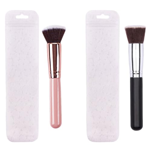 VINTORKY 2stücke Teiliges Flacher Makeup Pinsel Für Foundation Und Concealer Weich Und Dicht Perfektes Kosmetik-zubehör Für Frauen Und Mädchen von VINTORKY