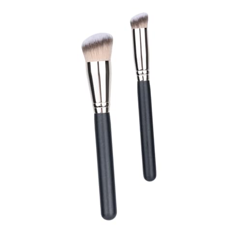 VINTORKY 2stücke Teiliges Von Tragbaren Makeup-pinseln Für Frauen Synthetische Borsten Für Sanfte Anwendung Für Foundation Und Concealer Für Unterwegs Und Zuhause von VINTORKY