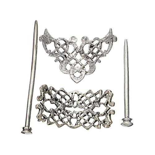 VINTORKY 2stücke Haarnadeln Mit Knoten Aus Legierung Haarspangen Mit Schiebeverschluss Für Damen Und Herren Retro Und Modedesign Für Verschiedene Anlässe von VINTORKY