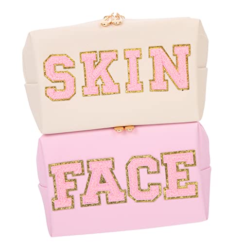 VINTORKY 2stücke wasserdichte Kosmetiktaschen Mit Praktischem Design Für Reisen Und Aufbewahrung Von Make-up Kreative Multifunktionale Schminkpouches Für Frauen von VINTORKY