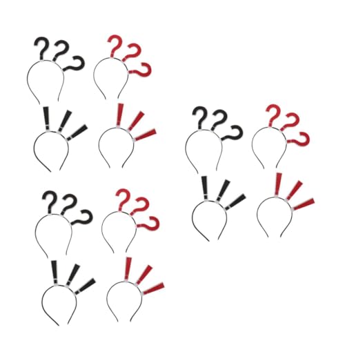 VINTORKY 3 Stück Fragezeichen Haarband Teiliges Lustiges Kopfschmuck Accessoire für Partys Cosplay und Besondere Anlässe Bequeme Auffälliges Design Langlebiges Material von VINTORKY