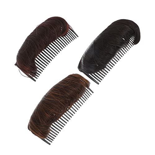 VINTORKY 3pcs Haarstyling-zubehör Haar-werkzeug Haar-bump-up-kopfschmuck-kamm Falscher Haarknoten-kamm Natürlich Für Frauen von VINTORKY