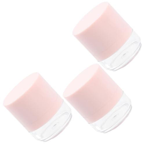 VINTORKY 3 Stücke Leere Puderboxen mit Puff Nachfüllbare Kleine Behälter für Puder Transparente Reise Puderbox für Damen Auslaufsicheres Design für Körperpuder und Make Up von VINTORKY
