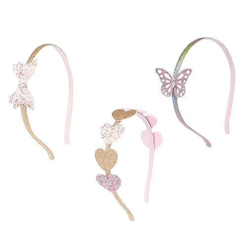 VINTORKY 3stücke Süße Haarreif Für Mädchen Entzückende Party Kopfschmuck Mit Herz Pailletten Kreative Foto Requisiten Schöne Haarschmuck Für Mädchen von VINTORKY