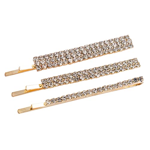 VINTORKY 3 Stück Strass-haarnadeln Für Damen Elegantes Haar-accessoire Für Die Braut Haarspangen Für Feines Haar von VINTORKY