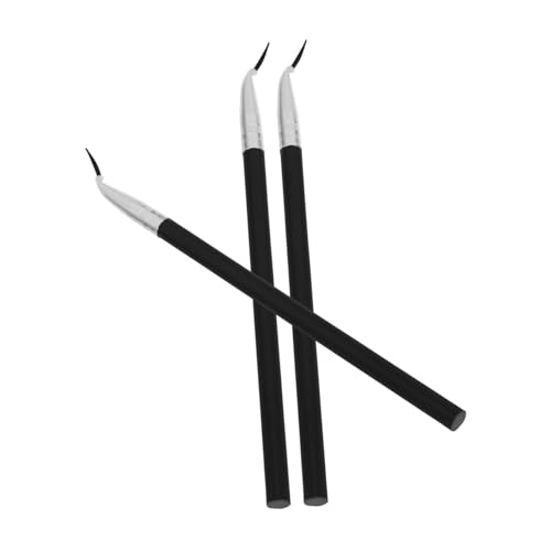 VINTORKY 3stücke Teiliges Abgewinkelte Eyeliner Und Lippenpinsel Für Präzise Linienführung Multifunktionales Kosmetikwerkzeug Für Augen Und Lippen Für Detailreiche Anwendungen von VINTORKY