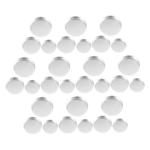 VINTORKY 30stücke Runde Lidschatten-pfannen Nachfüllbare Kosmetikbehälter Aus Metall Diy Aluminium-pfannen Für Augen-make-up Für Reisen Und Professionelle Verwendung von VINTORKY