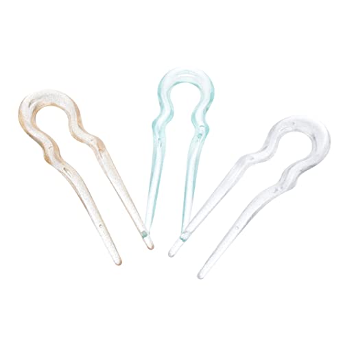 VINTORKY 3stücke Französische Haarnadeln U-förmige Haarstäbe Haar Gabeln Für Dickes Haar Dekorative Haarspangen Accessoires Für Langes Für Frauen von VINTORKY