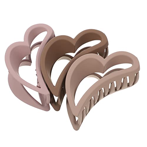 VINTORKY 3st Griffigkeit Haarkrallen Große Klauenklammern Hair Clips for Women Krallenclips Für Haare Haarspangen Für Klauenclips Klemmbacken Für Haare Dicht Harz Haarklammer Fräulein von VINTORKY