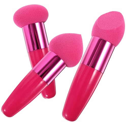 VINTORKY 3stücke Kosmetikpinsel Gesichts Foundation Make-up Schwamm Applikator Puder Pinsel Für Zuhause Salon Gebrauch Mit Griff Für Frauen von VINTORKY