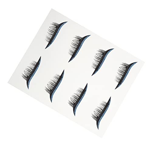 VINTORKY 4paare Wasserdichte Eyeliner Und Wimpern Aufkleber Selbstklebende Augenlinie Streifen Für Spezielle Anlässe Wie Cosplay Halloween Und Partys Augenblicke Sekunden von VINTORKY