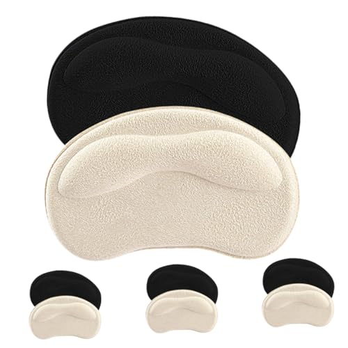 VINTORKY 4 Paar Selbstklebende Fersengriffe Für Lockere Schuhe Weiche Schuheinlagen Zur Verbesserung Tragekomforts Herren Und Damenschuhen Ideal Für Große Schuhe von VINTORKY