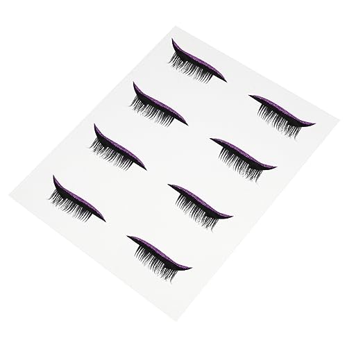 VINTORKY 4paare Selbstklebende Eyeliner Aufkleber Mit Glitzer Für Augen-make-up Temporäre Wimpern Für Partys Cosplay Und Halloween Einfach Anzuwenden Und Schmerzfrei Abziehbar von VINTORKY