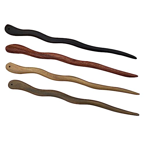 VINTORKY Essstäbchen Für Haare 4 Stück Chinesische Haarstäbe Für Frauen Vintage-haarschmuck Haarnadel-set Für Dutts von VINTORKY