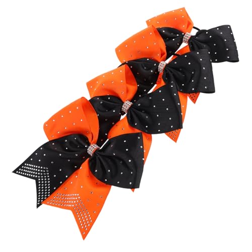 VINTORKY 4stücke Cheerleader-haarbänder Mit Strasssteinen Funkelnde Schleifen Für Mädchen Haaraccessoires Für Cheerleading Und Besondere Anlässe Langlebig Und von VINTORKY