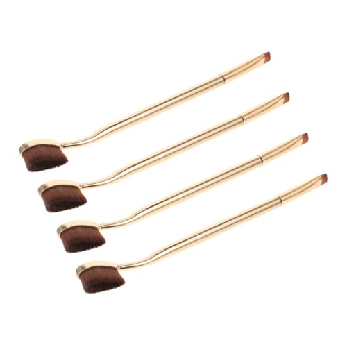 VINTORKY 4 Stück Make-up Pinsel Werkzeug Reise-Make-up-Pinsel-Set Kosmetikpinsel-Set makeup brushes makeup pinsel Eyeliner-Pinsel Zahnbürste Concealer Pinsel Puderpinsel Fase Make-up-Tools von VINTORKY