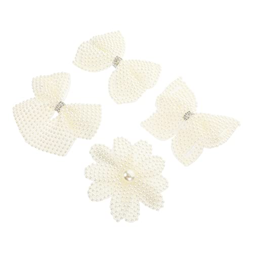 VINTORKY 4 Stück Teiliges Perlen Haarspangen für Damen Haarklammern und Haarnadeln Accessoire für Partys und Alltag von VINTORKY