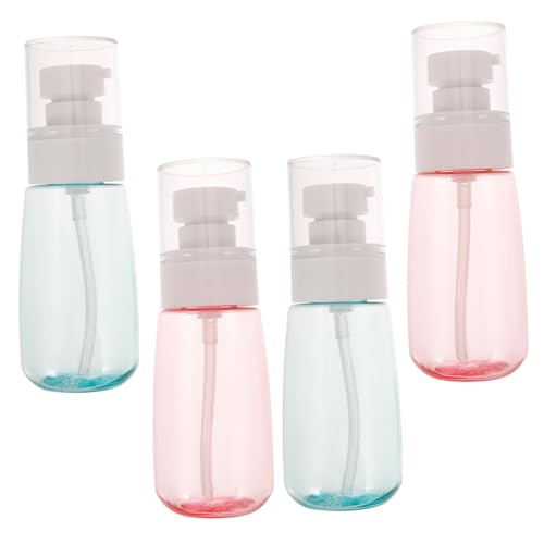 VINTORKY 4 Stück U Förmige Reiseflasche Leere Kosmetikflasche für Lotion Shampoo und Make Up Entferner für Unterwegs mit Langlebiger Dichtung und Leichtem Design Zufällige von VINTORKY
