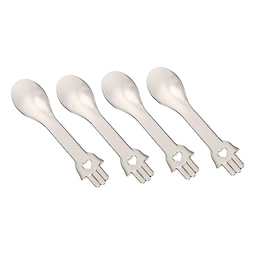 VINTORKY 4 Stücke Cremeapplikator Satz Tragbare Gesichtscreme Löffel aus Legierung Kosmetik Spatel für Make Up und Kompakte Beauty Scoops für Anwendung von VINTORKY